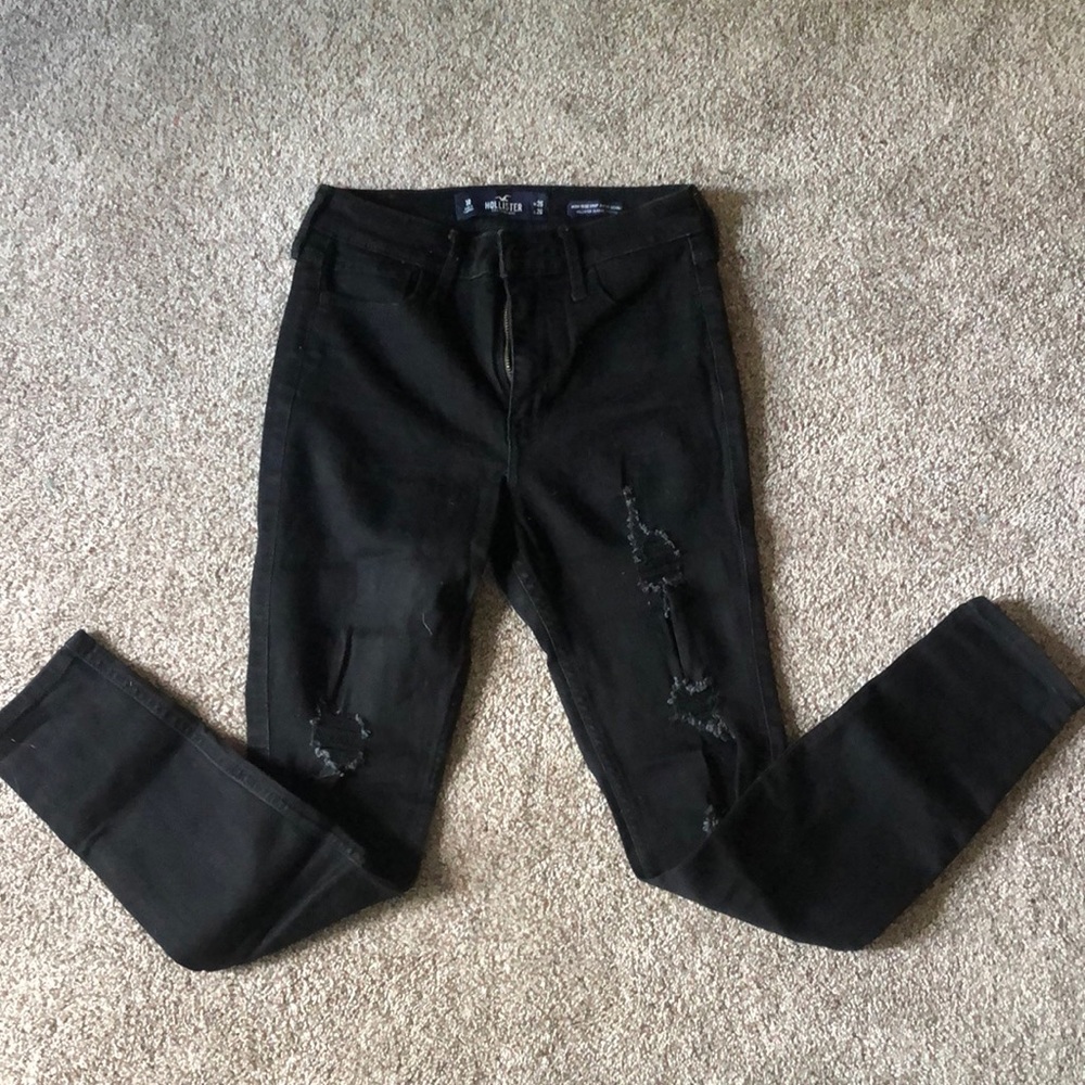 High Rise Crop Super Skinny Hollister Jeans